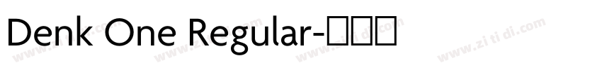 Denk One Regular字体转换